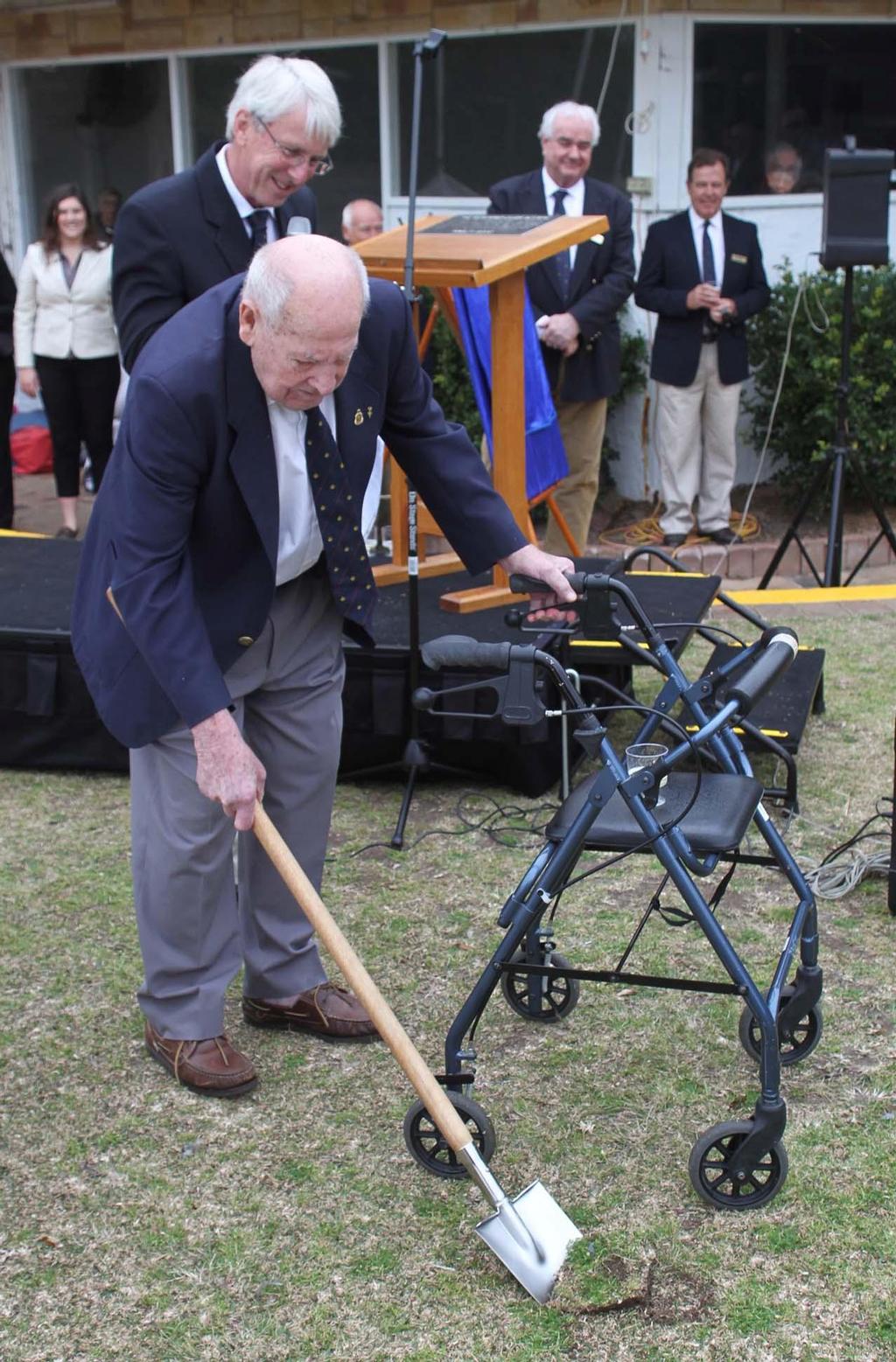 Jack Gale turns the sod © RPAYC Media